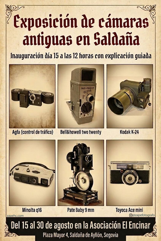 Exposición de cámaras antiguas
